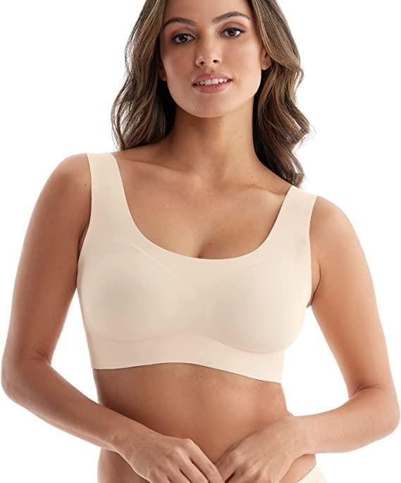 Full-Coverage Wireless Everyday Bra with Cloud Soft Comfort with Removable Pad - PURE