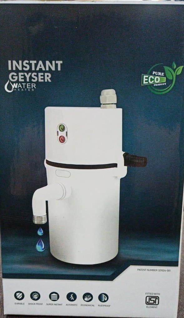 Instant Electric Water Geyser(Random Colours Available) - PURE