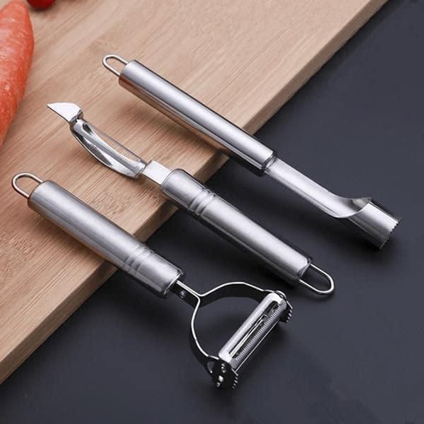 Peeler Veggie Cutter Slicer for Kitchen - 3pcs Set - PURE