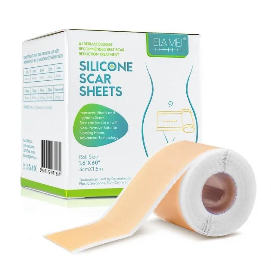 Silicone Scar Sheets, Silicon gel sheets for Scars Transparent Medical Silicone Gel Tape - PURE