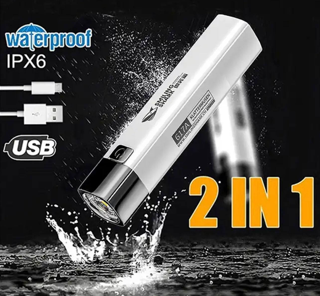 ABS Strong Light Flashlight - PURE