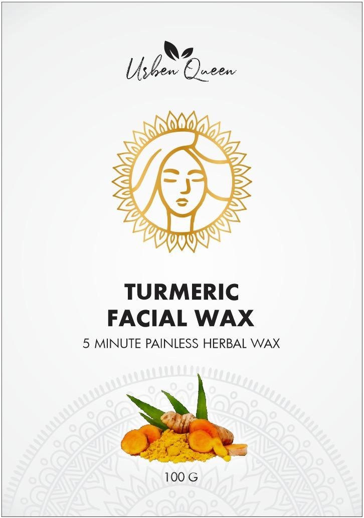 Turmeric Facial Wax - 5 Minute Painless Herbal Wax Powder (100g) - PURE