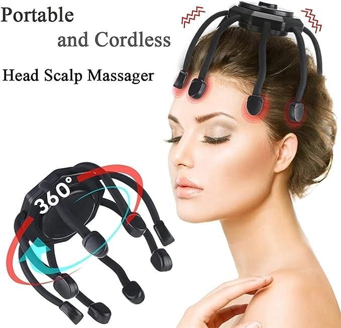 Relax Your Scalp and Relieve Stress Anytime, Anywhere. Massage Your Head, As if Doing a Head Spa for Your Head at Any Time. - PURE