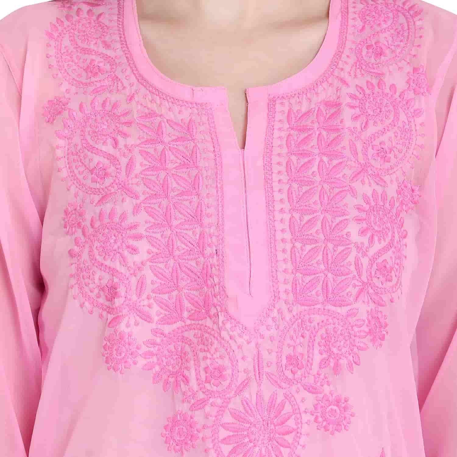 Lucknowi Chikankari Kurta with Inner - PURE