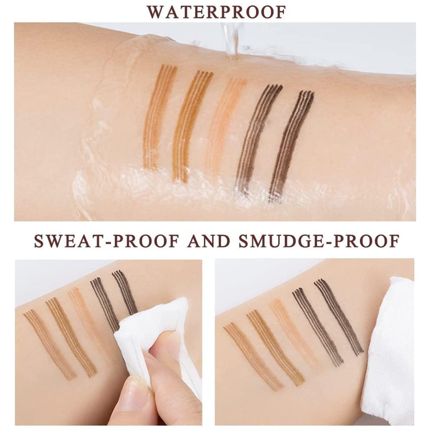 Waterproof 4 Points Microblading Eyebrow Pen with a Micro-Fork Tip Applicator - PURE