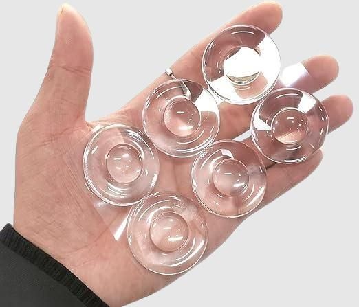 Transparent Round Silicone Door protector Stopper (Pack of 6) - PURE