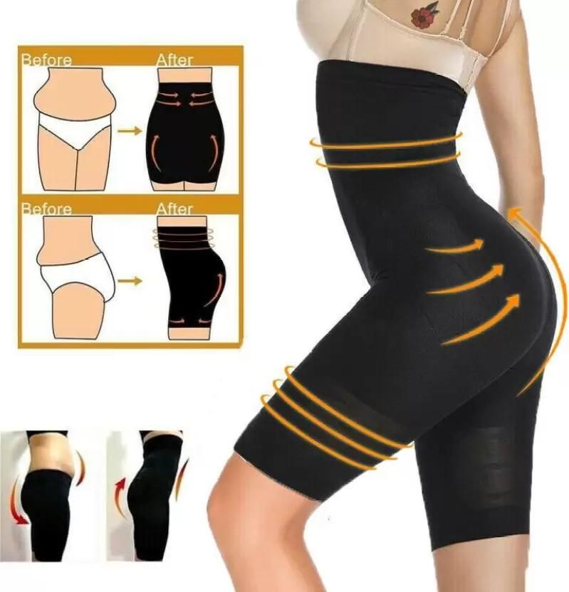 4-in-1 Shaper - Quick Slim Shape Wear Tummy, Back, Thighs, Hips - Black/Efffective Seamless Tummy Tucker (Assorted Colour) - PURE