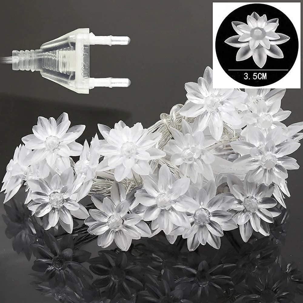 14 LED Lotus Flower Warm White Decorative String Light - PURE