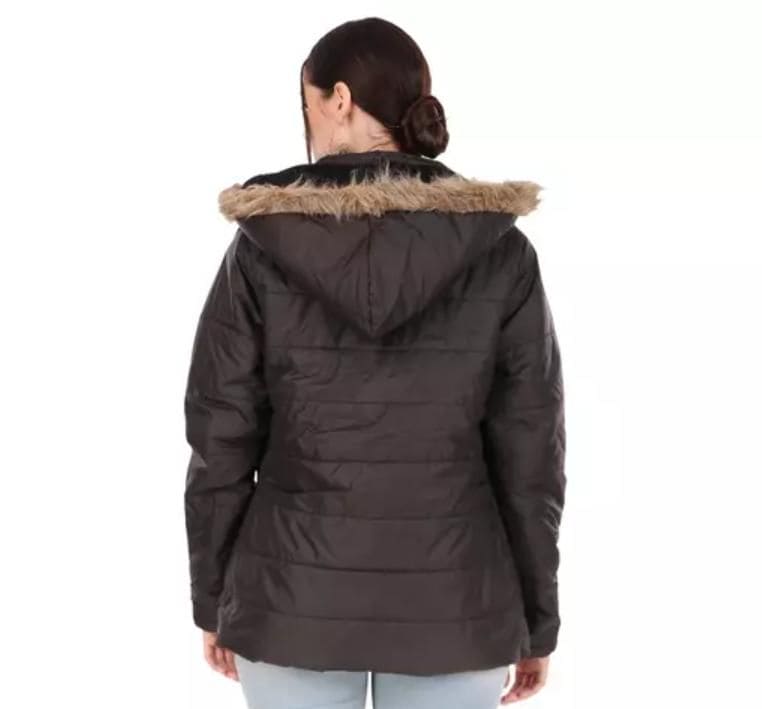 Women's Solid Fluffy/ Puff Jackets - PURE