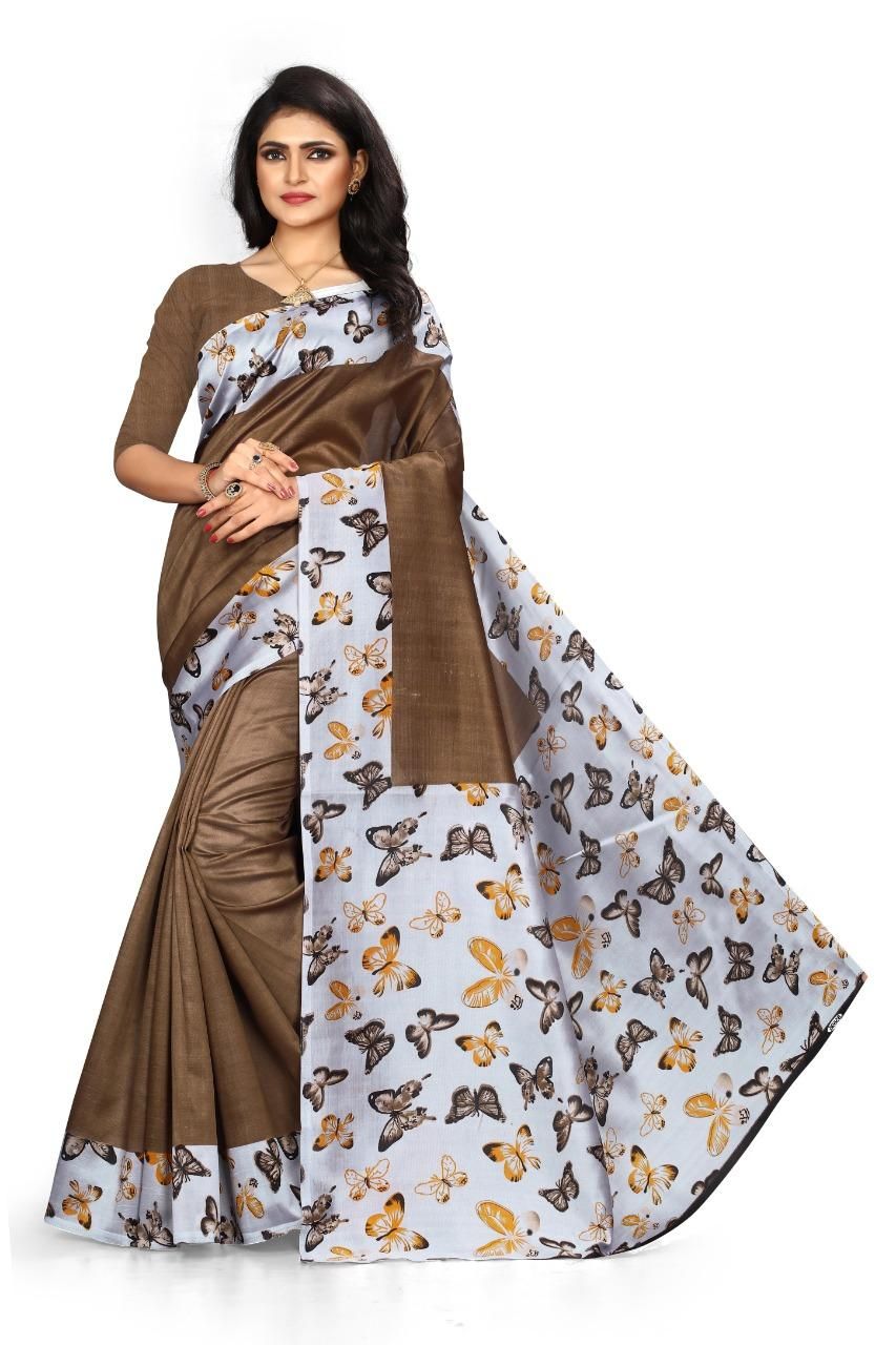 Special Mysore Silk With Printed Work Combo Pack Saree - PURE