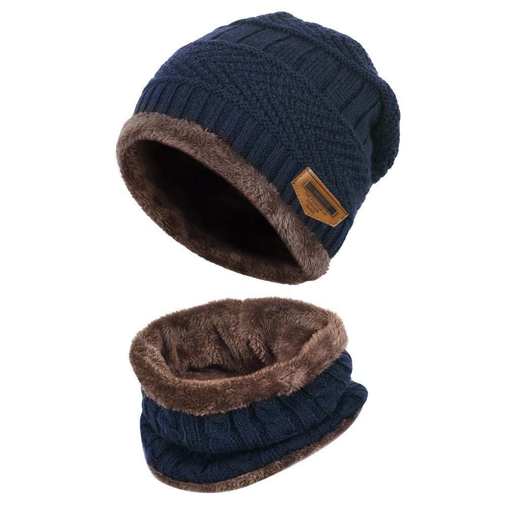 Winter Beanie Cap and Neck Scarf Set (2 Piece) - PURE