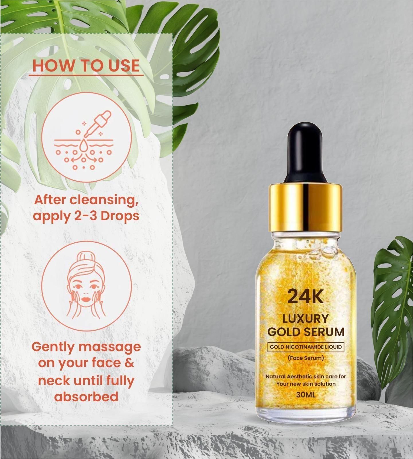 24K Gold Face Serum - PURE