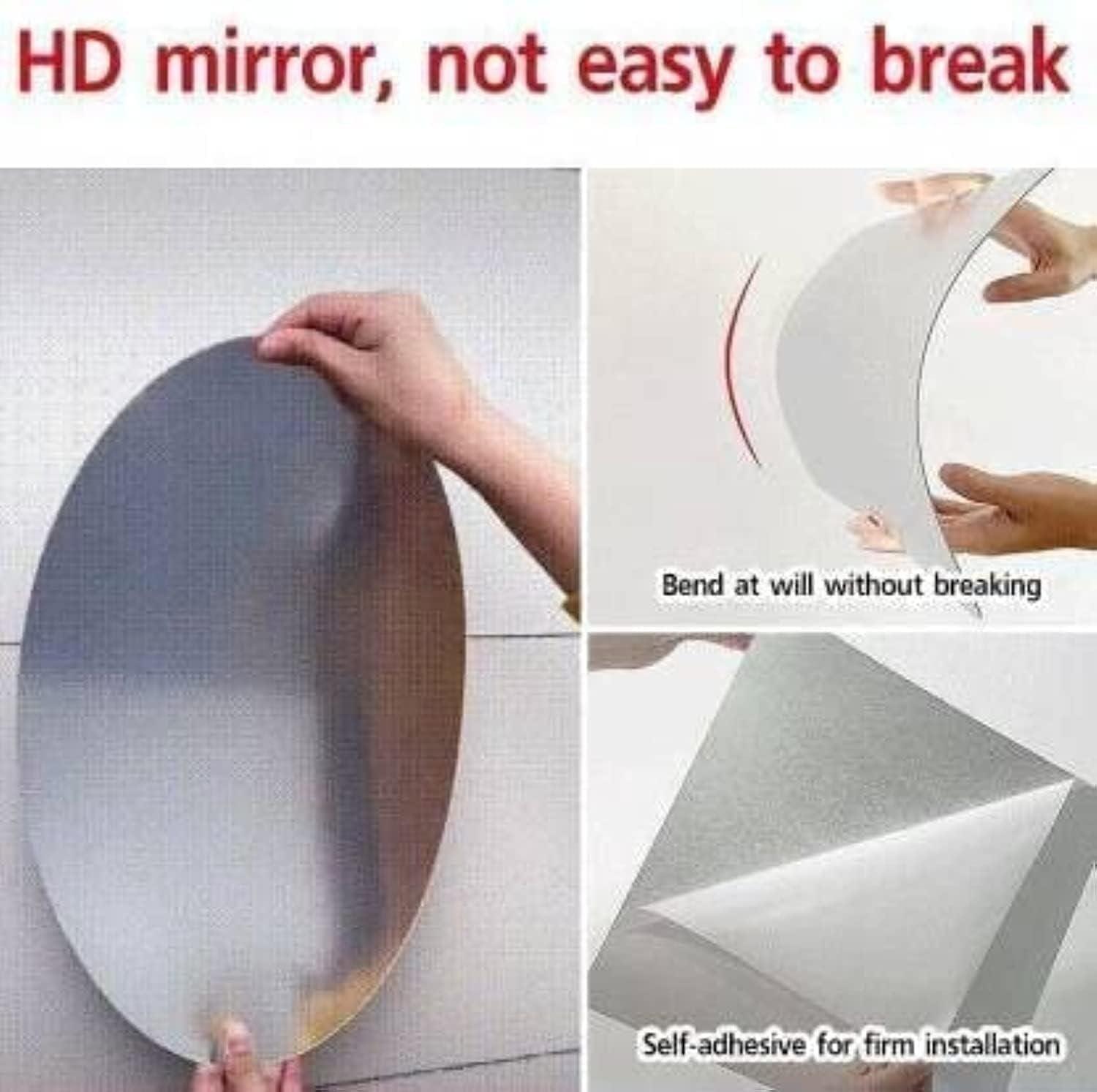 Unbreakable Mirror 30 cm COMBO ( Pack of 2 ) - PURE