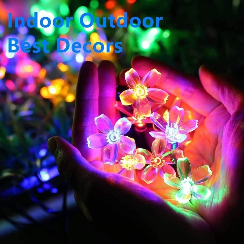 LED 4 Meter Blossom Flower Fairy String Lights, Christmas Lights for Diwali Home Decoration - PURE