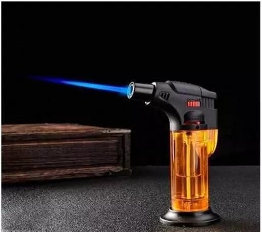 Windproof Jet Flame Butane Torch Lighter Pocket Lighter - PURE