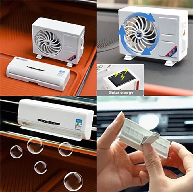 Mini Solar Car Perfume Air Conditioning Aromatherapy Machine Perfume - PURE