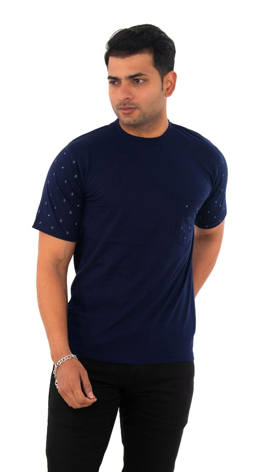 Men's Round Neck Printed T-Shirt - PURE