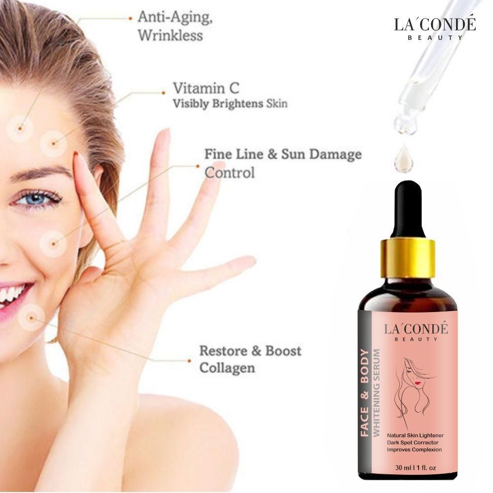 La'Conde Face and Body Skin Whitening Serum - PURE