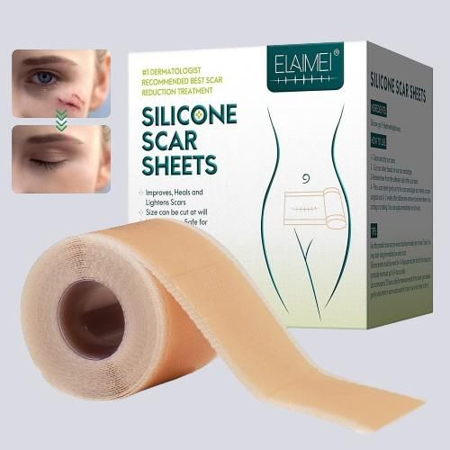 Silicone Scar Sheets, Silicon gel sheets for Scars Transparent Medical Silicone Gel Tape - PURE