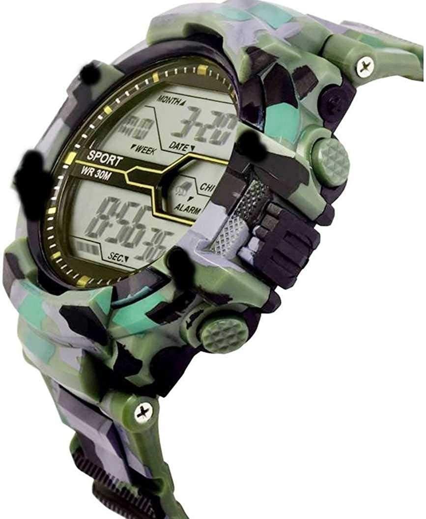 Men's 3 Color Army Shockproof Waterproof Digital Sports Watch - PURE