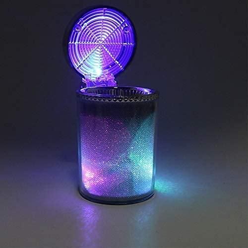 Diamond cut surface Designer Cigarette Car ashtry With LED Light - PURE