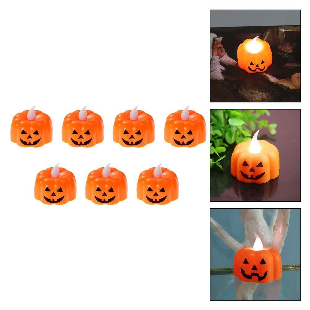 Halloween Candle Light Pumpkin Lamp Night Light - PURE