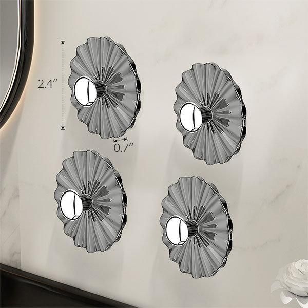 Petal Shaped Adhesive Wall Hooks (5Pcs) - PURE