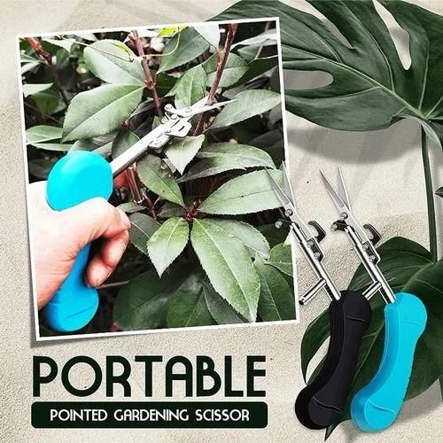 Portable Pointed Gardening Scissor Picking Fruit Cut With Safety Lock - PURE