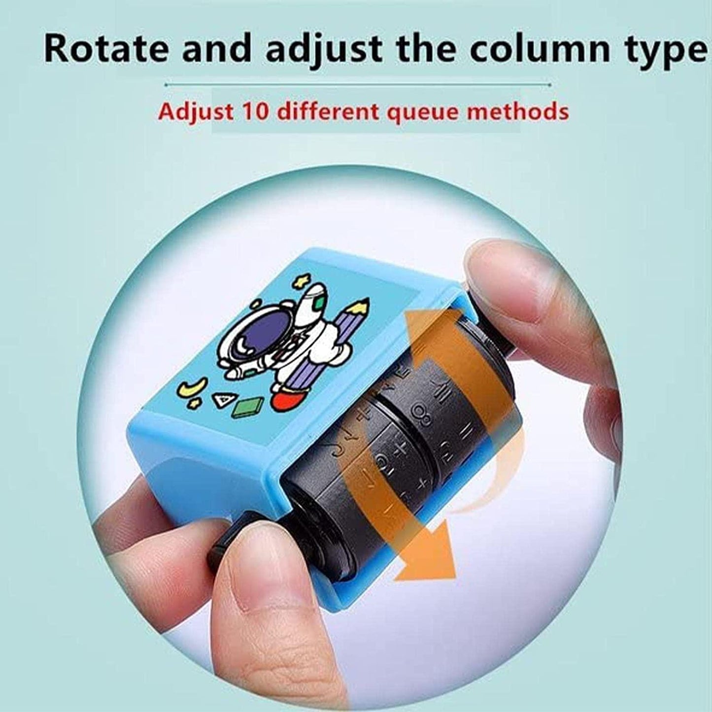 Roller Design Digital Teaching Stamp, Math Stamps Practice Tools Within 100 Supplies Educational for Preschool All Arithmetic (1 Pcs) - PURE