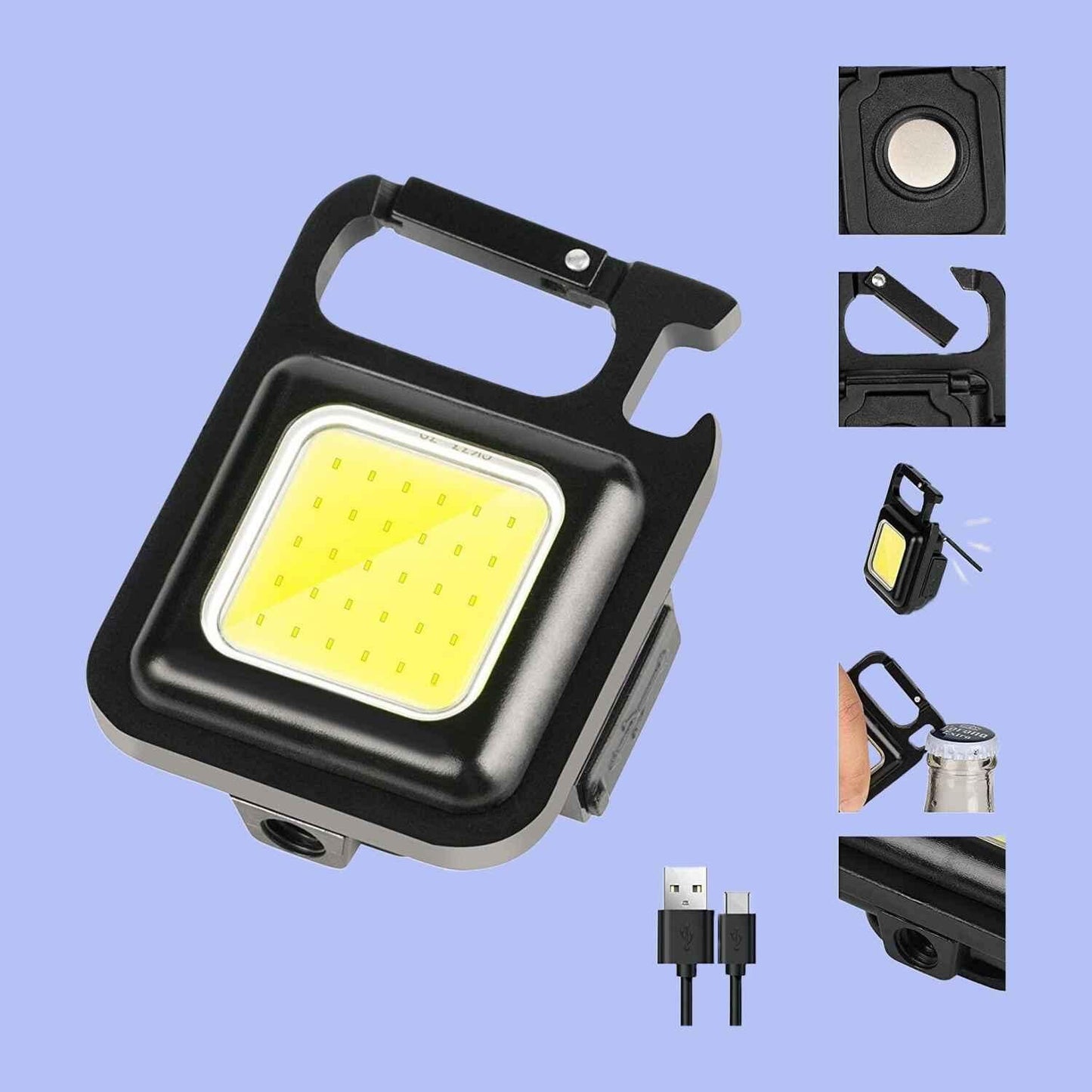 Small Flashlights Rechargeable Keychain - PURE