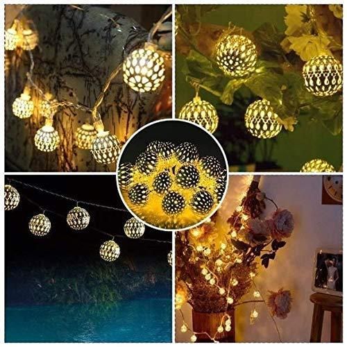 16 Metal Balls Decorative String Lights - PURE