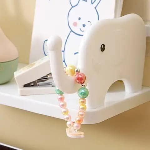 Elephant Shape Self Floating Wall Shelf (Pack of 2) - PURE