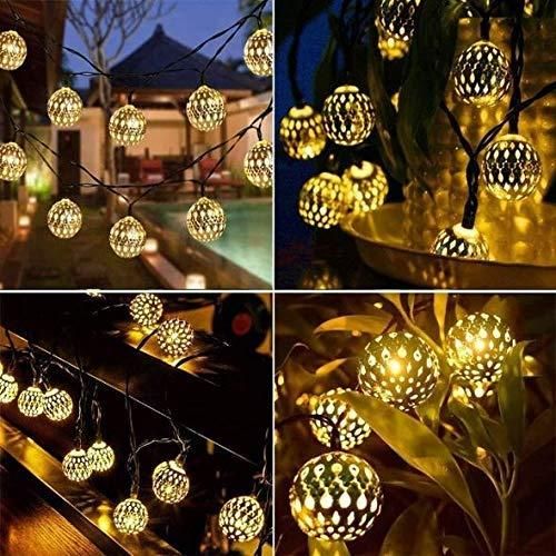 16 Metal Balls Decorative String Lights - PURE