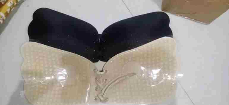 Silicone Push Up Lingerie Invisible Magic Solid Bra - PURE