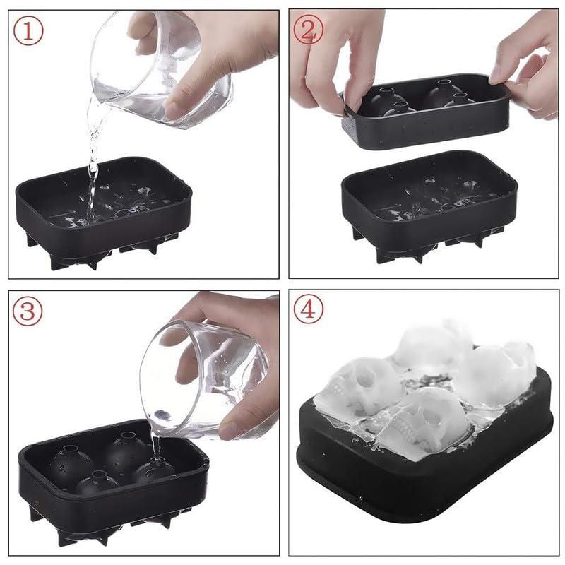 Large 3D Skull Ice Cube Mold - PURE