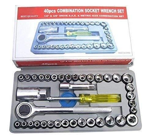 Hardware Tools - Multipurpose 40 in 1 Screwdriver Socket Set and Bit Tool Kit Set - PURE