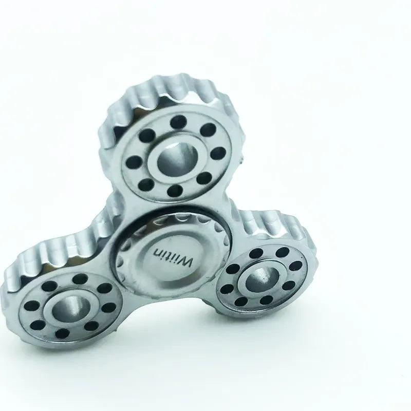 New Three Gears Metal Fidget Spinner R188 Mute Smooth Bearing Hand Spinner Stress Relief Fidget Toys For Children Adult Gifts - PURE