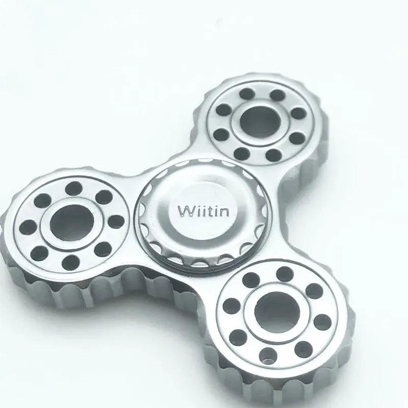 New Three Gears Metal Fidget Spinner R188 Mute Smooth Bearing Hand Spinner Stress Relief Fidget Toys For Children Adult Gifts - PURE