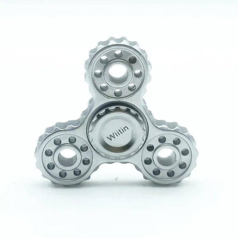 New Three Gears Metal Fidget Spinner R188 Mute Smooth Bearing Hand Spinner Stress Relief Fidget Toys For Children Adult Gifts - PURE