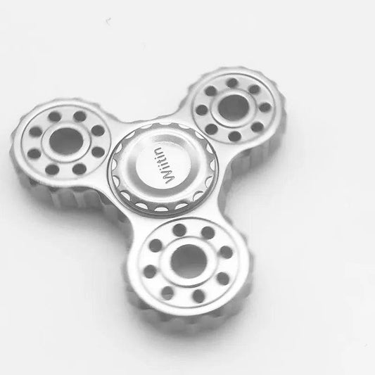 New Three Gears Metal Fidget Spinner R188 Mute Smooth Bearing Hand Spinner Stress Relief Fidget Toys For Children Adult Gifts - PURE